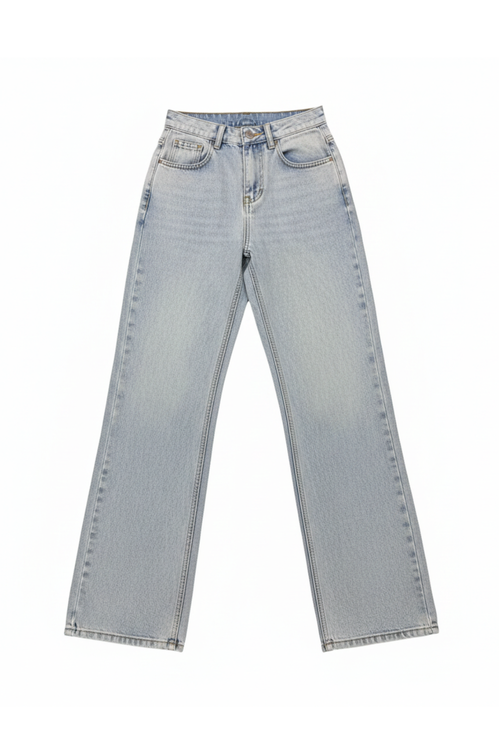 Script Straight-leg Jeans