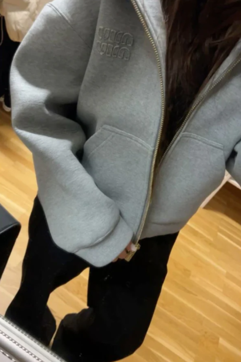 Casual Grey Zipper