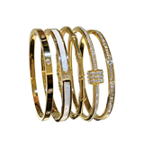 Classic Bracelet With MOTHER-OF-PEARL And ZERCONIA Detail