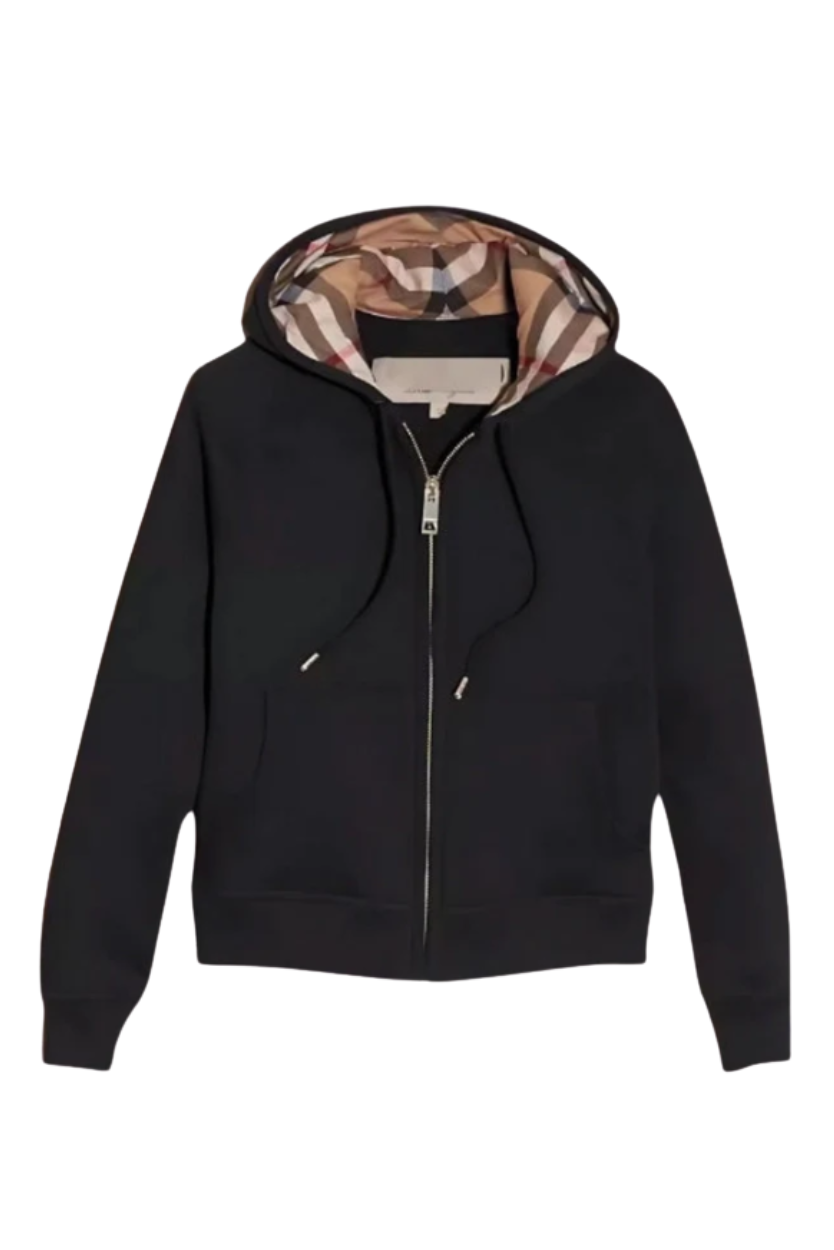 Checkered Zip Hoodie