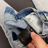 Script Straight-leg Jeans