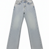 Script Straight-leg Jeans