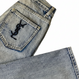 Script Straight-leg Jeans