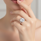 Solid 925 Sterling Silver Princess Cut